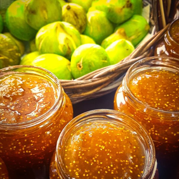 confiture de figues et figues